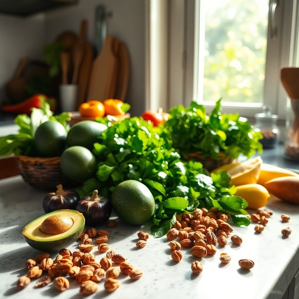 nuts and grains