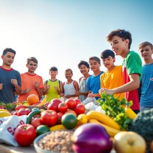 Promoting nutritious choices and balanced meals to nourish teenage boys naturally