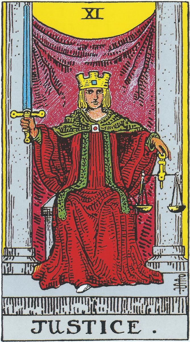 Interpreting the Justice Tarot Card Upright and Reversed