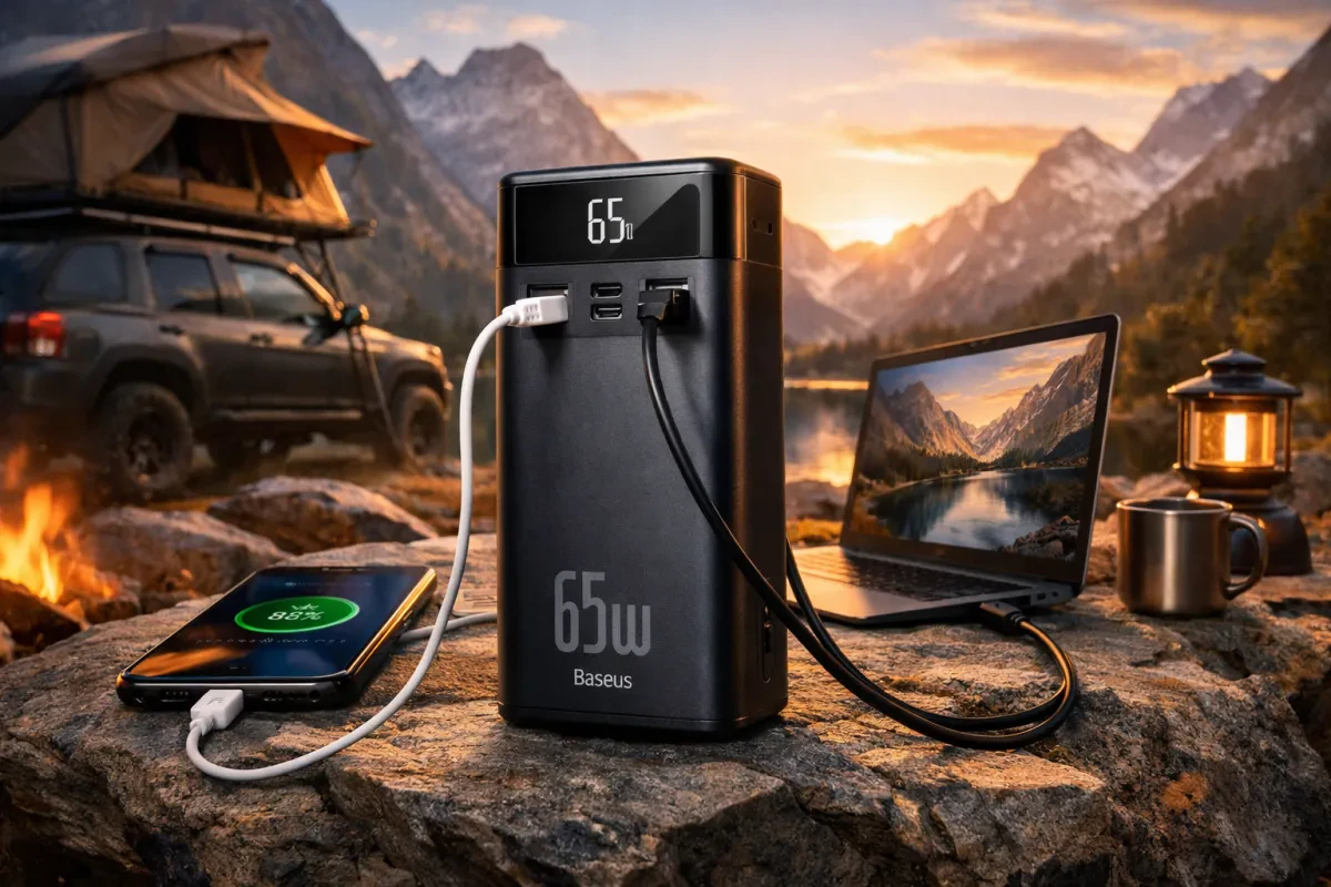 Power Up Anywhere with Baseus 65W Power Bank