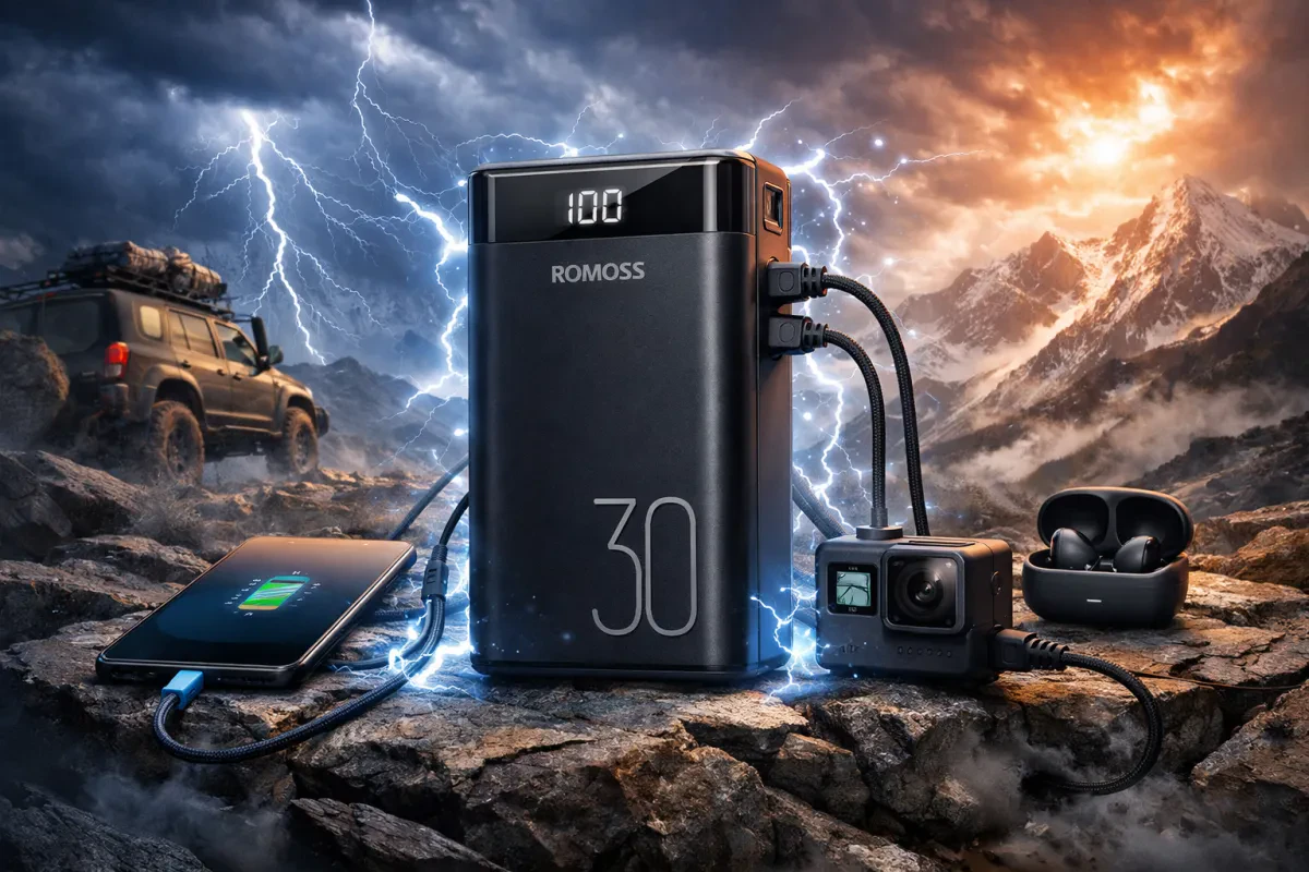Unleash Power with 30000mAh ROMOSS Power Bank