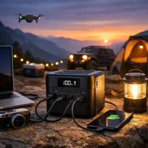 Stay charged on the go with an ultra-high capacity portable power source