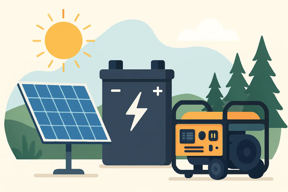 Off-Grid Power Basics: Solar, Batteries, Generators
