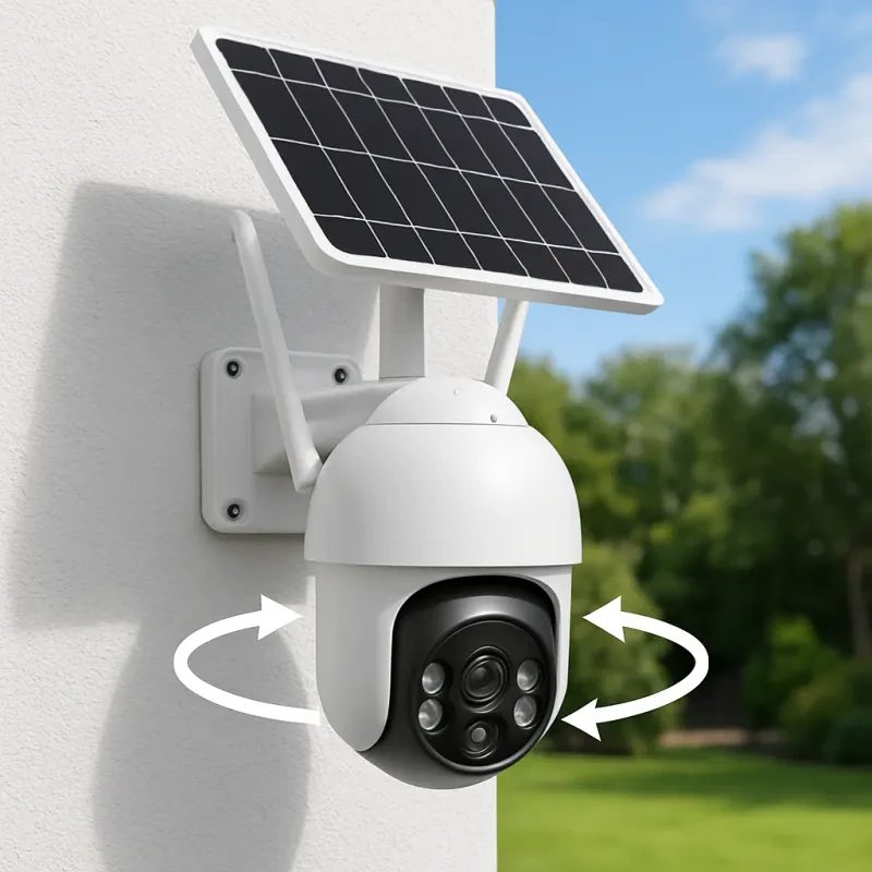 Keep an eye on every angle with this all-around solar-powered camera