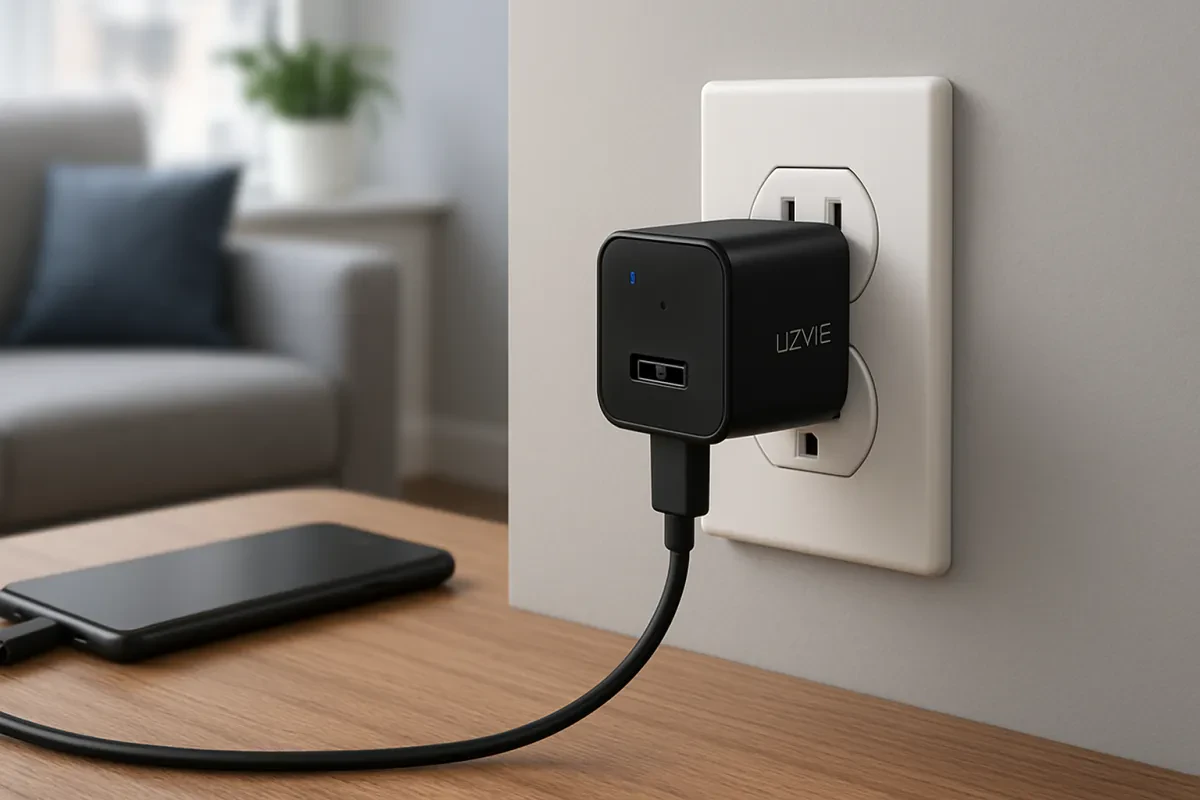 Discreet Surveillance with LIZVIE Charger Camera