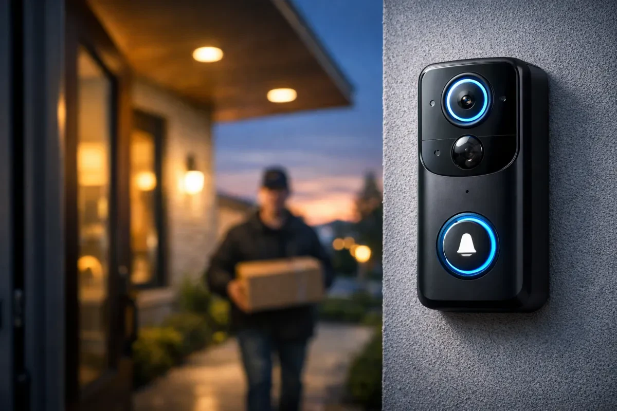 Keep Watch with Guggre 1080P Video Doorbell Camera