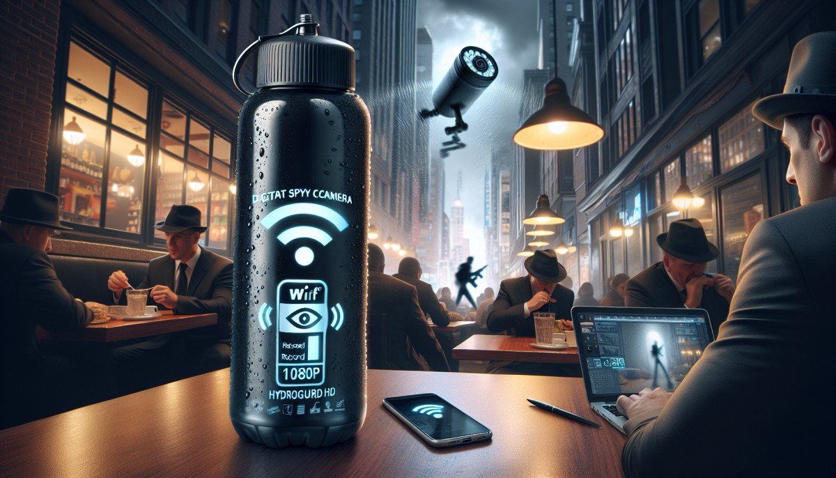 HydroGuard HD: Unleash Covert Surveillance with the WiFi 1080P Spy Camera Water Bottle!