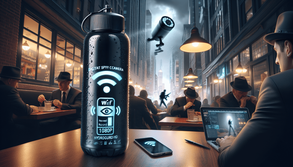 HydroGuard HD: Unleash Covert Surveillance with the WiFi 1080P Spy Camera Water Bottle!