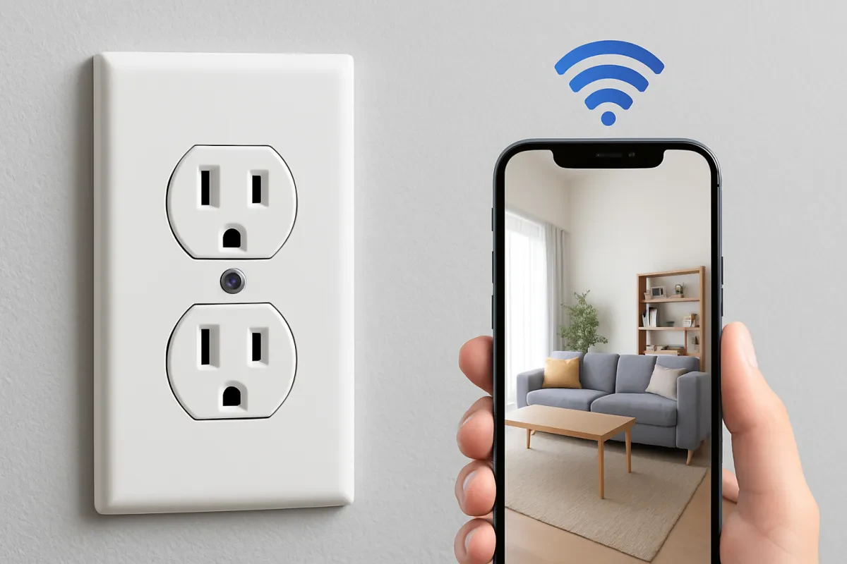 Invisible Eye: 4K Wi-Fi Wall Outlet Camera