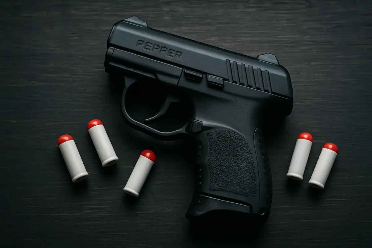Compact Pepper Round Pistol for Home Defense