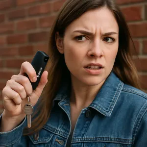 👇🎥 SEE VIDEO BELOW 🔥👀 Protect yourself on the go with this compact and handy keychain tool