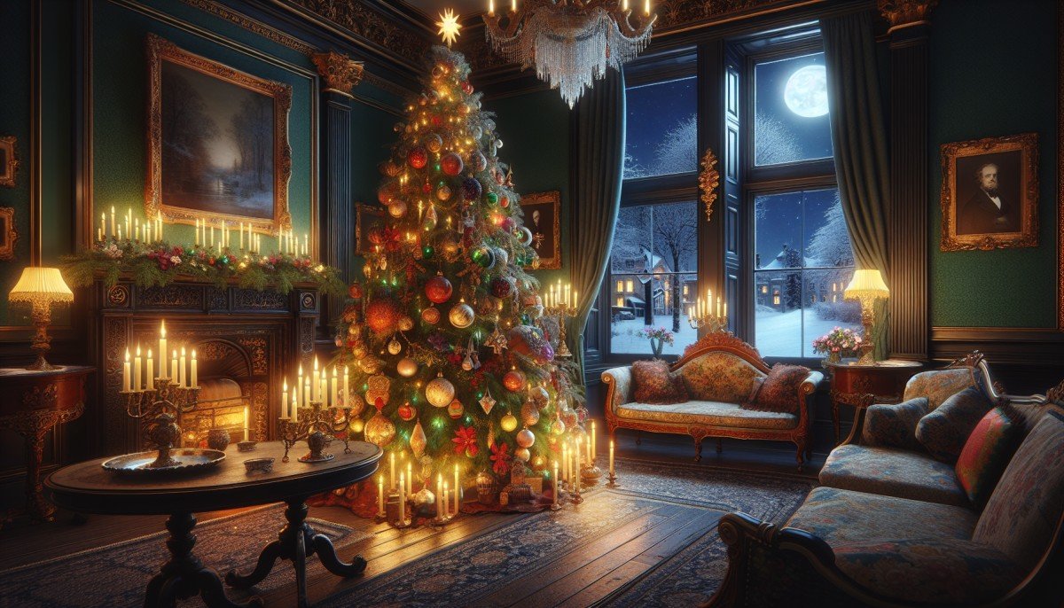The Tradition of Lighting Christmas Trees with Real Candles