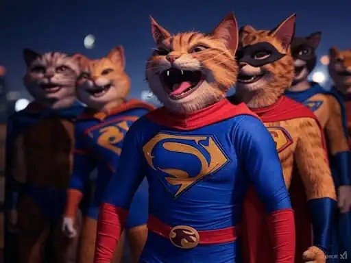 Fantasy Feline Superheroes