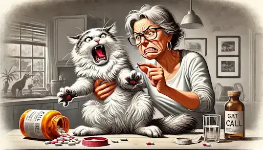 Giving Your Cat A Pill-How To