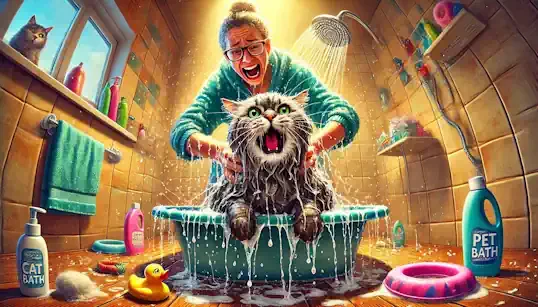 Bath Time Fun for Your Kitties!