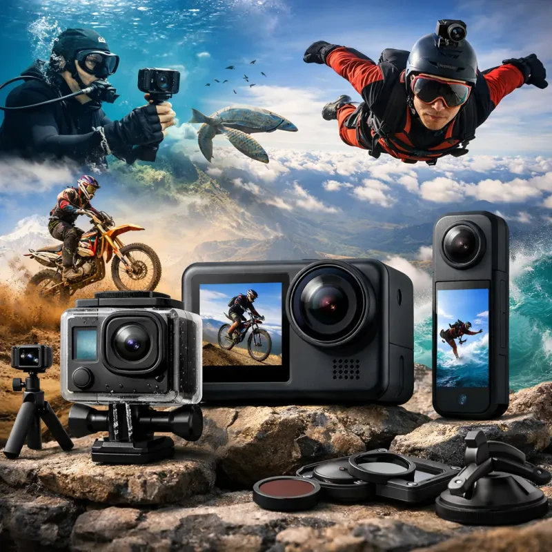 A comprehensive and detailed guide to aid you in selecting the perfect action camera for all your adventure needs