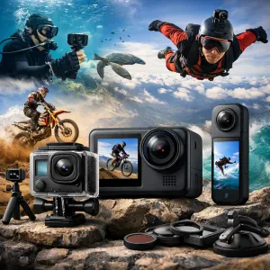 A comprehensive and detailed guide to aid you in selecting the perfect action camera for all your adventure needs