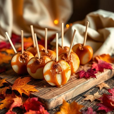 Caramel apple slices