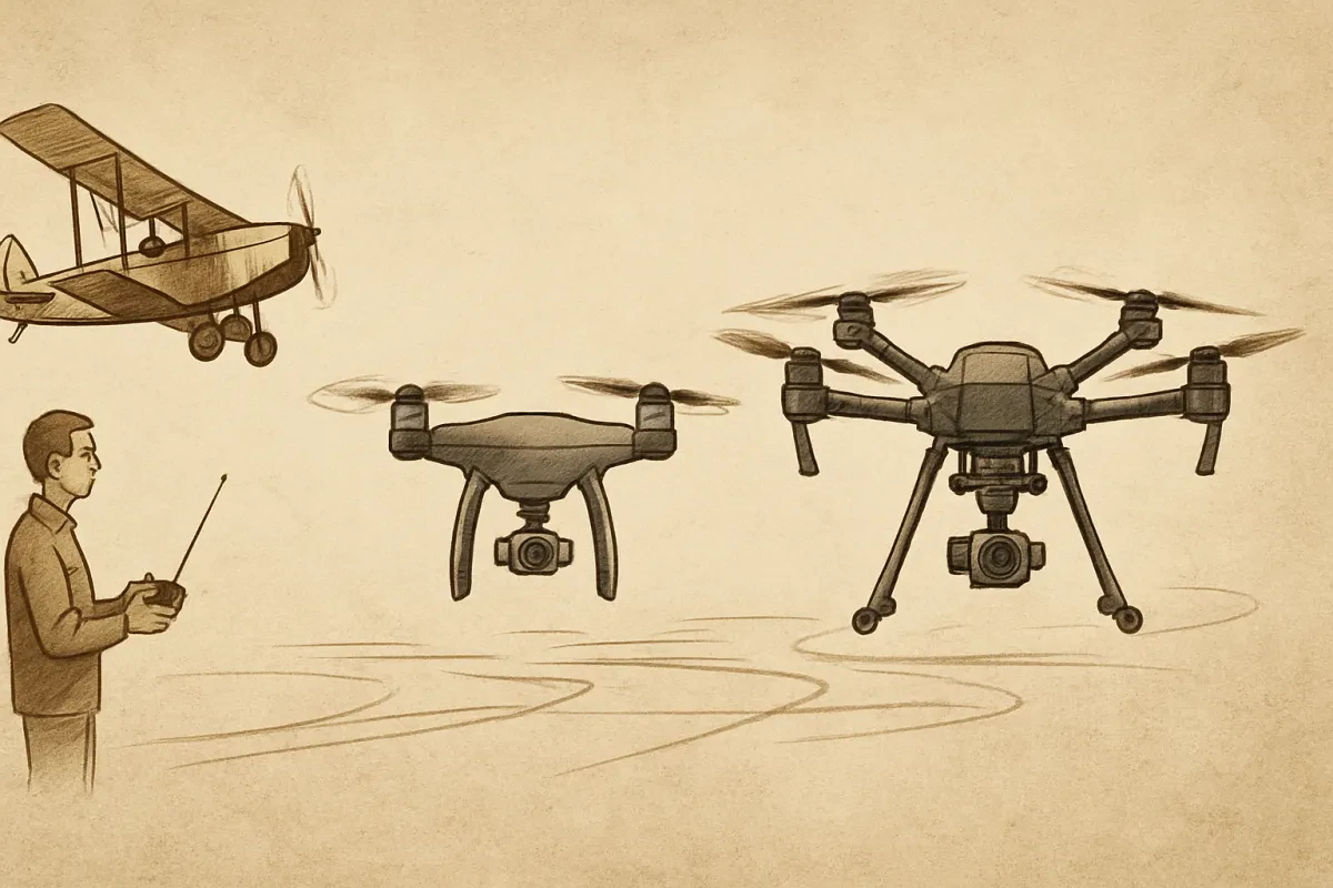 The Journey of Professional Drones Through Time