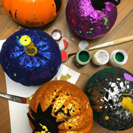 Colourful Halloween Pumpkins