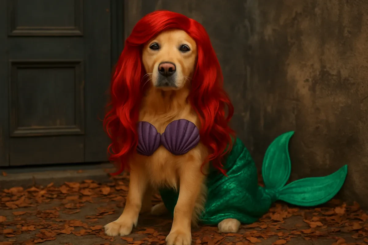 Transform Your Pet into Ariel This Halloween