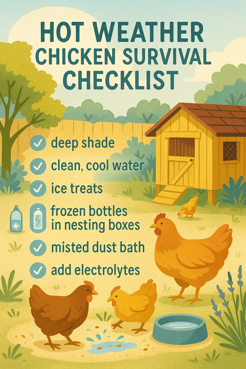 How to Keep Chickens Cool in Brutal Summer Heat 