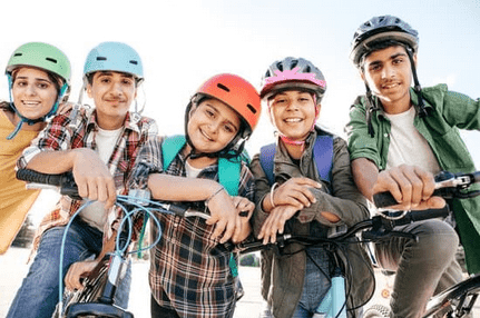 Safe E-Bike Riding Around Pedestrians and Cars