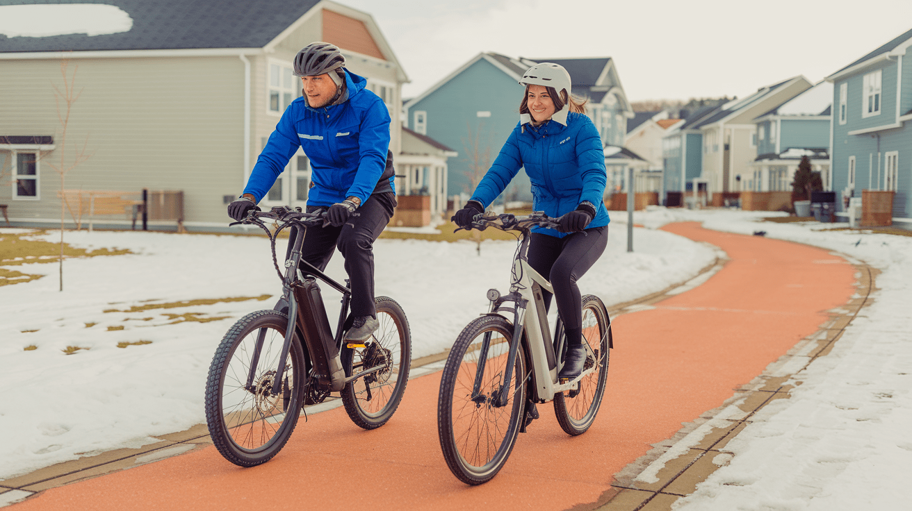 seniors on bikes
