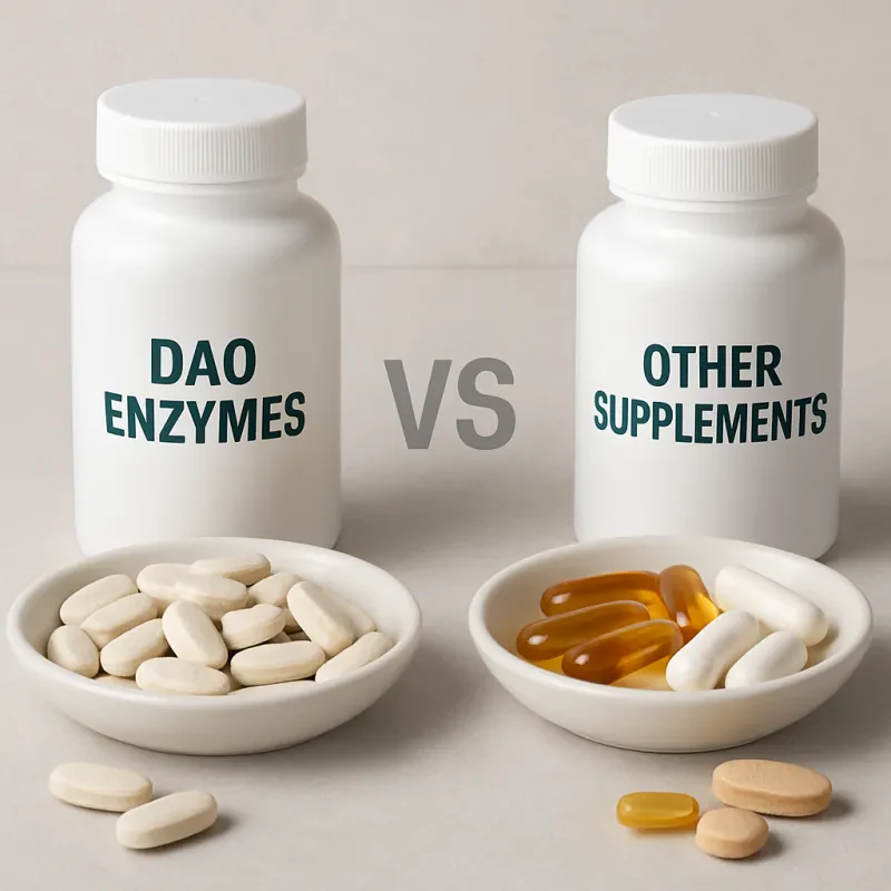 Discover how Dao Enzymes stack up against other options for managing histamine intolerance