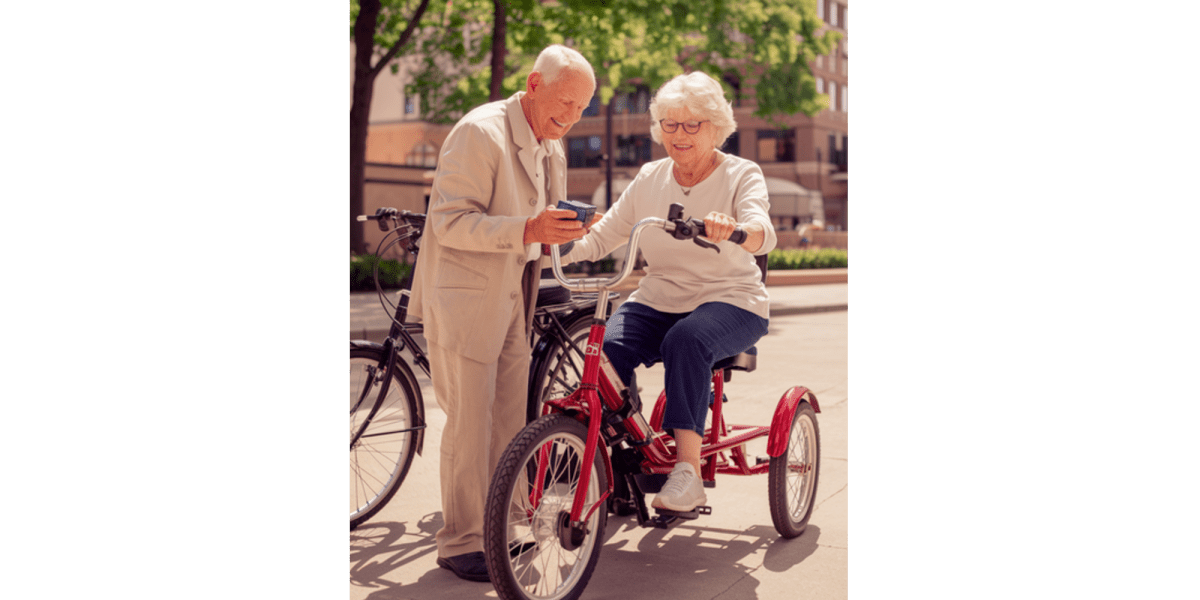 Electric trikes improve seniors' mobility and independence. 