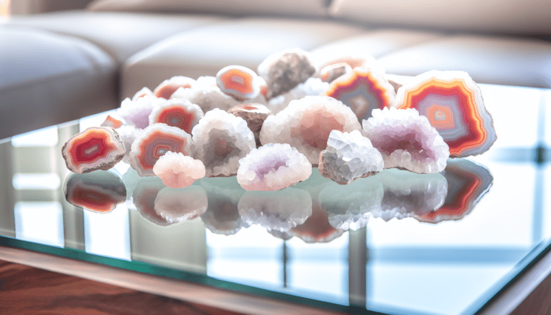 Discover the beauty of tiny Tabasco geodes for your home décor