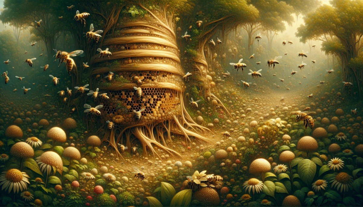 Bee Hive in Nature