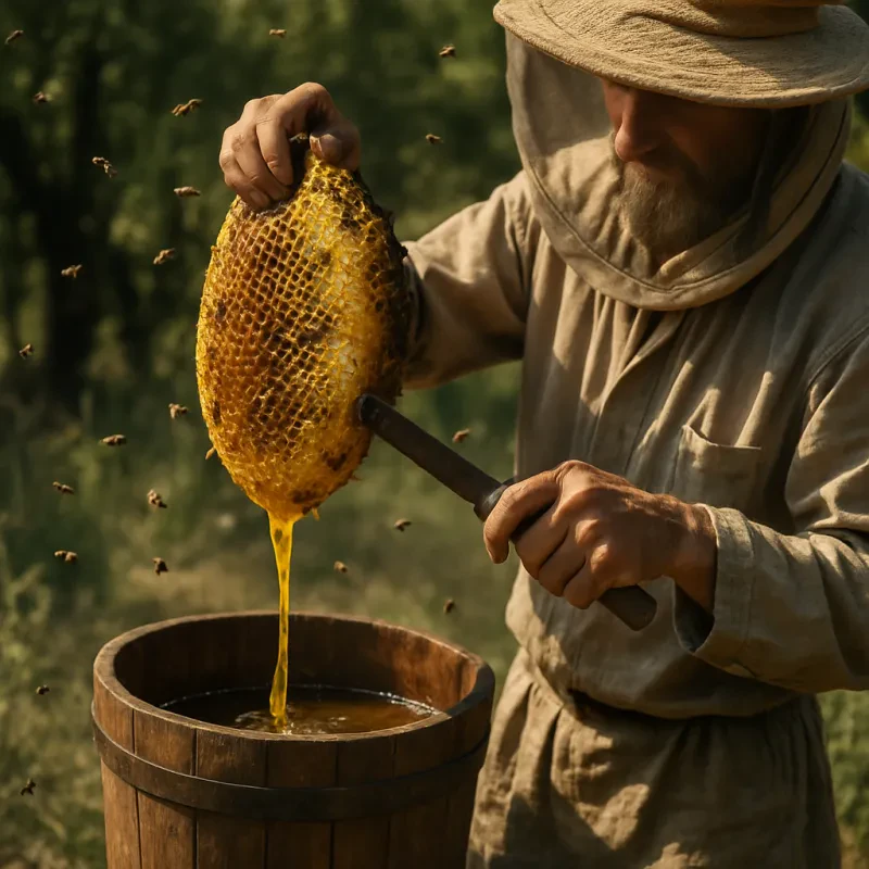 Discover the time-tested techniques for safely and efficiently collecting delicious honey