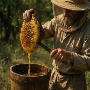Discover the time-tested techniques for safely and efficiently collecting delicious honey