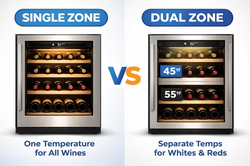A clear, practical guide to when dual temperature zones actually matter for wine storage