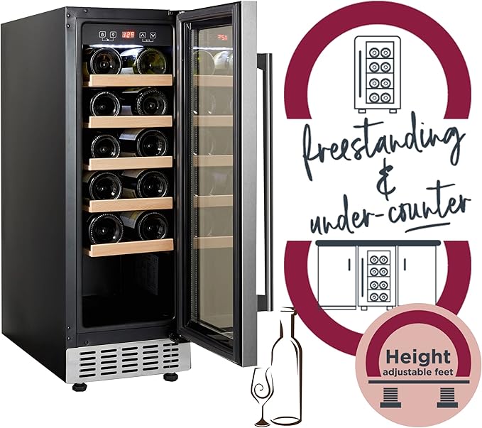 Class and Style in Every Bottle: The Cookology CWC300SS adds class and style to any home,