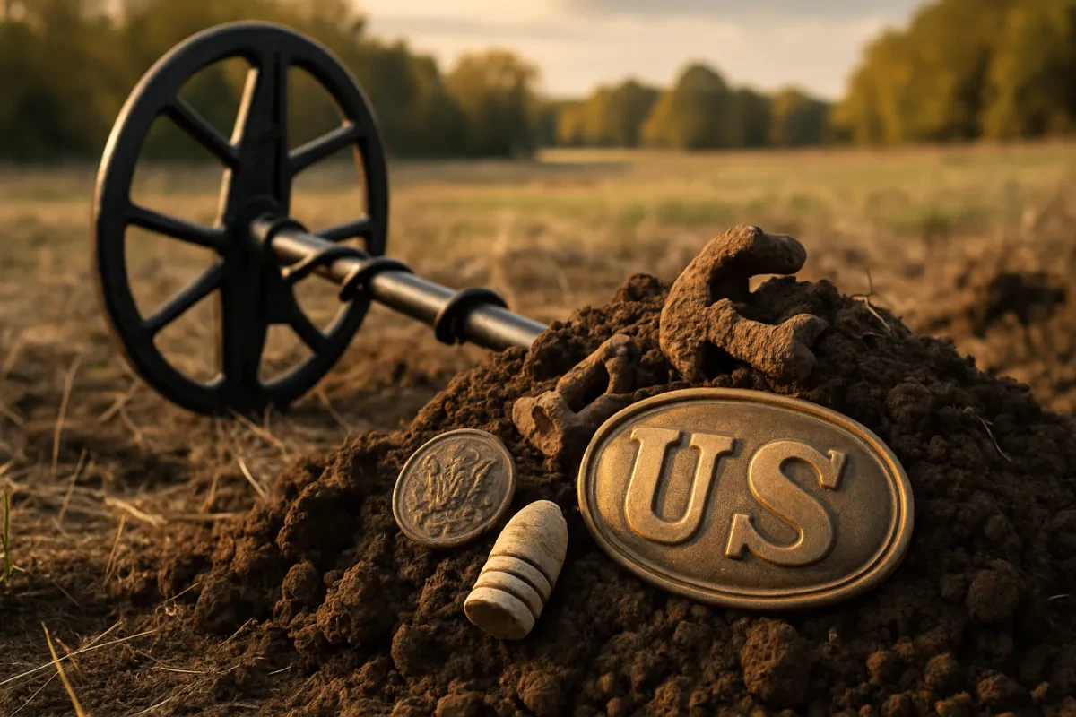 Metal Detecting Treasures from Civil War Sites