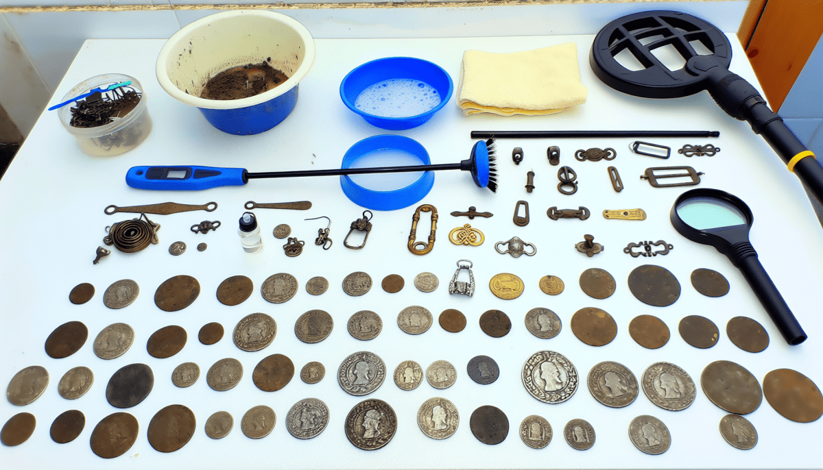 How to Clean Metal Detecting Finds Easily