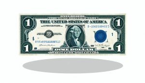What is the value of a 1957 blue seal dollar bill?