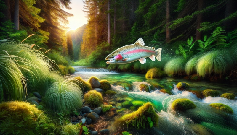 Exploring the Unique Beauty of Albino Rainbow Trout in Their Natural Habitat