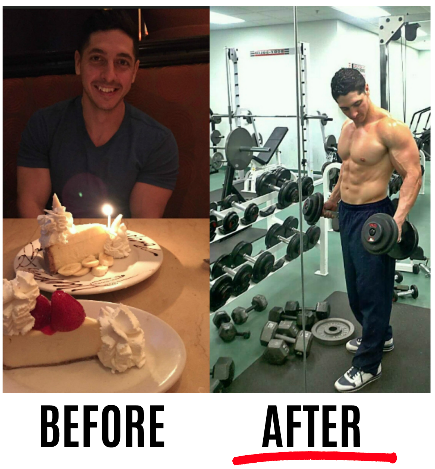 Alby Gonzalez  before training & after training