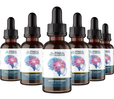 6 Pineal Guardian bottles placed in a triangle