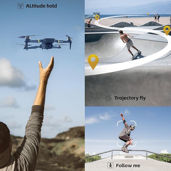 Brushless Super Endurance Foldable Quadcopter Drone for Beginners– control