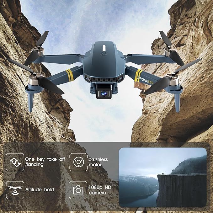 Brushless Super Endurance Foldable Quadcopter Drone for Beginners– specs