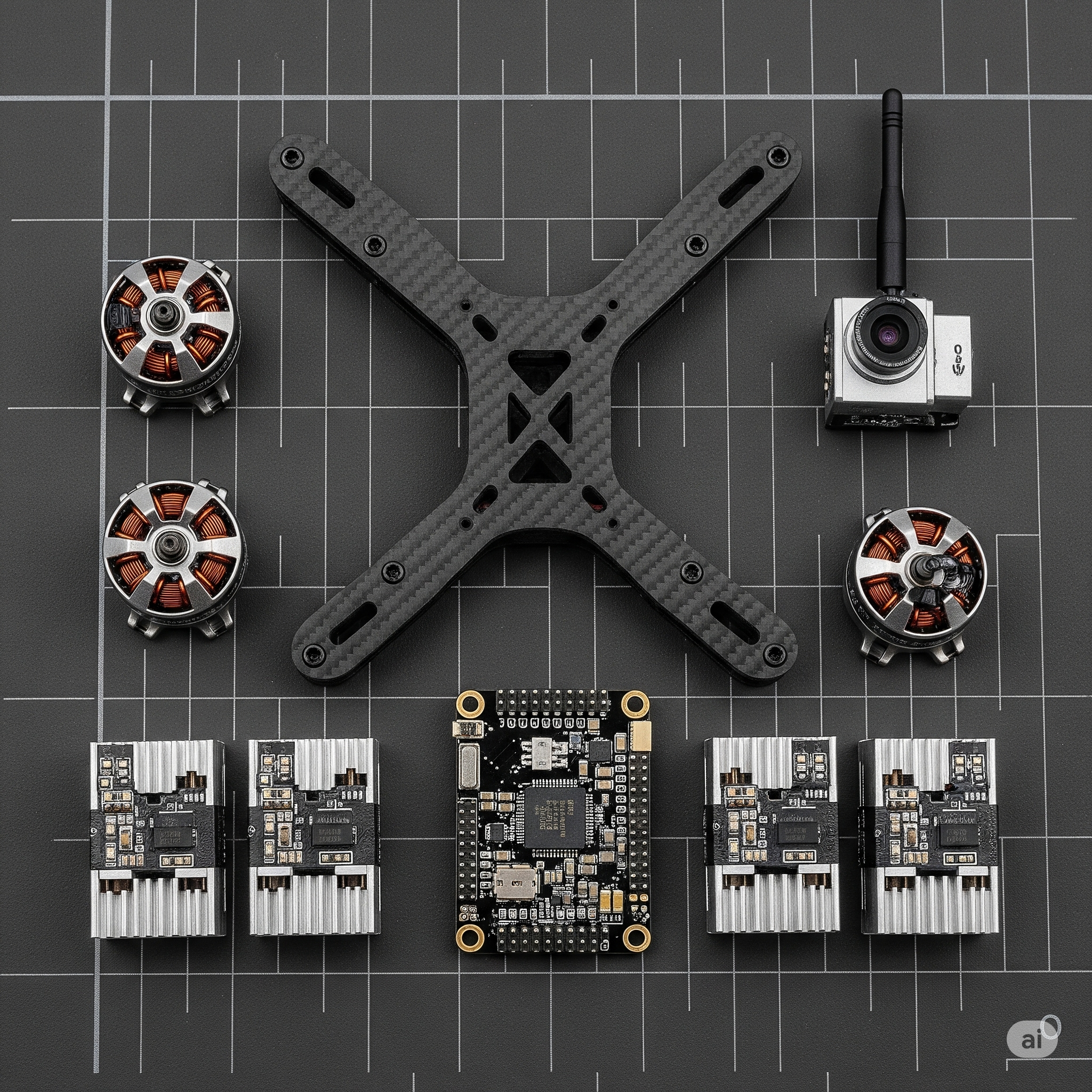 Various drone parts