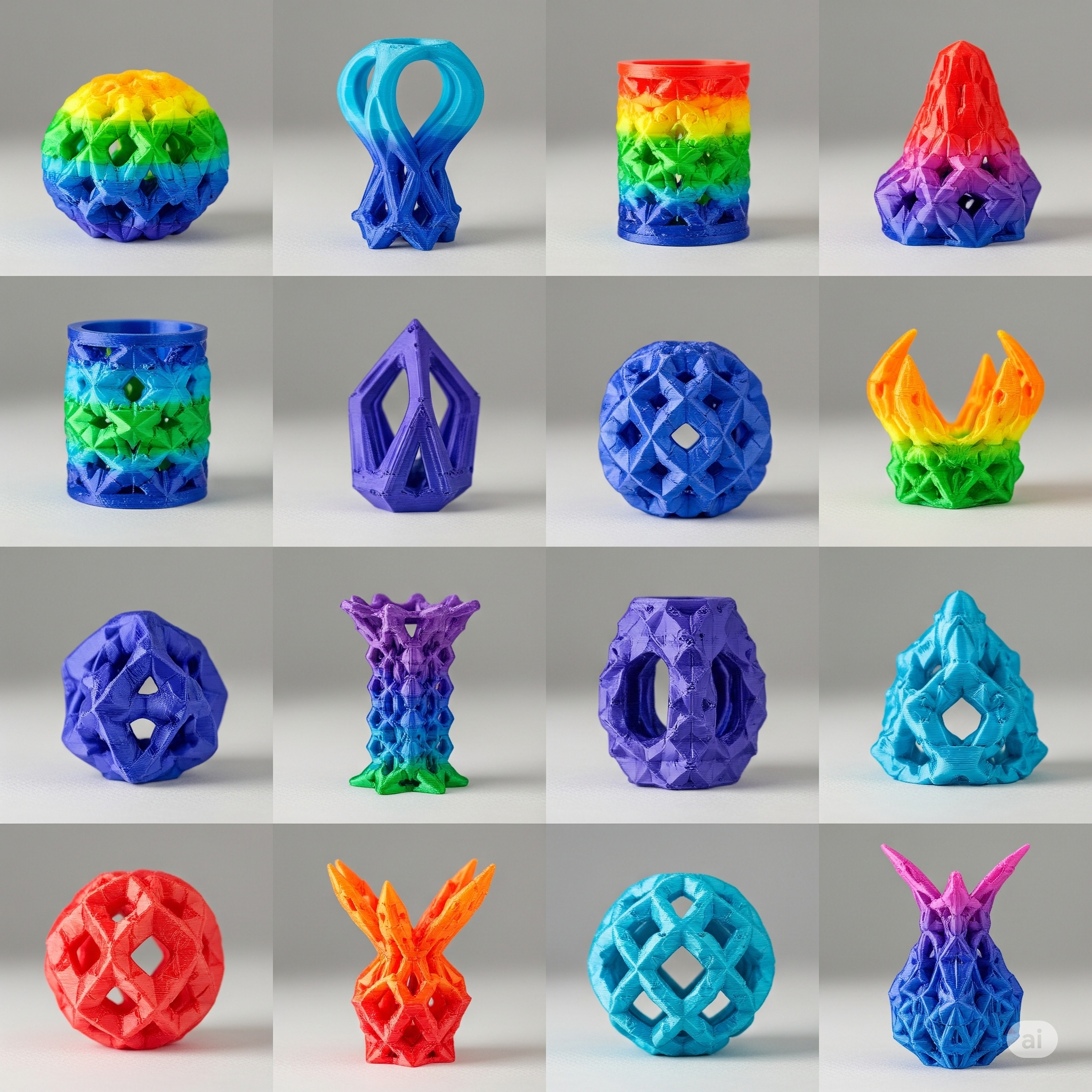 16 different colors in a single print job 