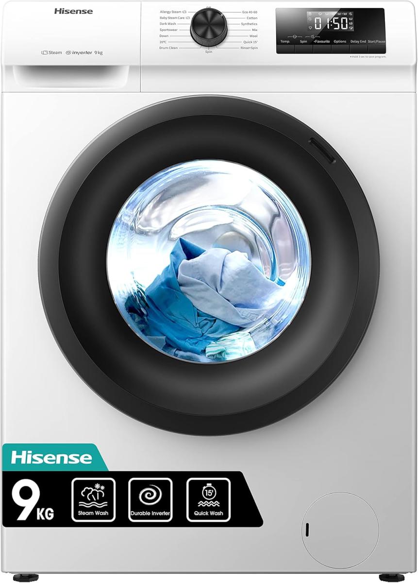 Hisense WFQP9014EVM: Elevate Your Laundry Experience with Cutting-Edge Technology and Affordability!