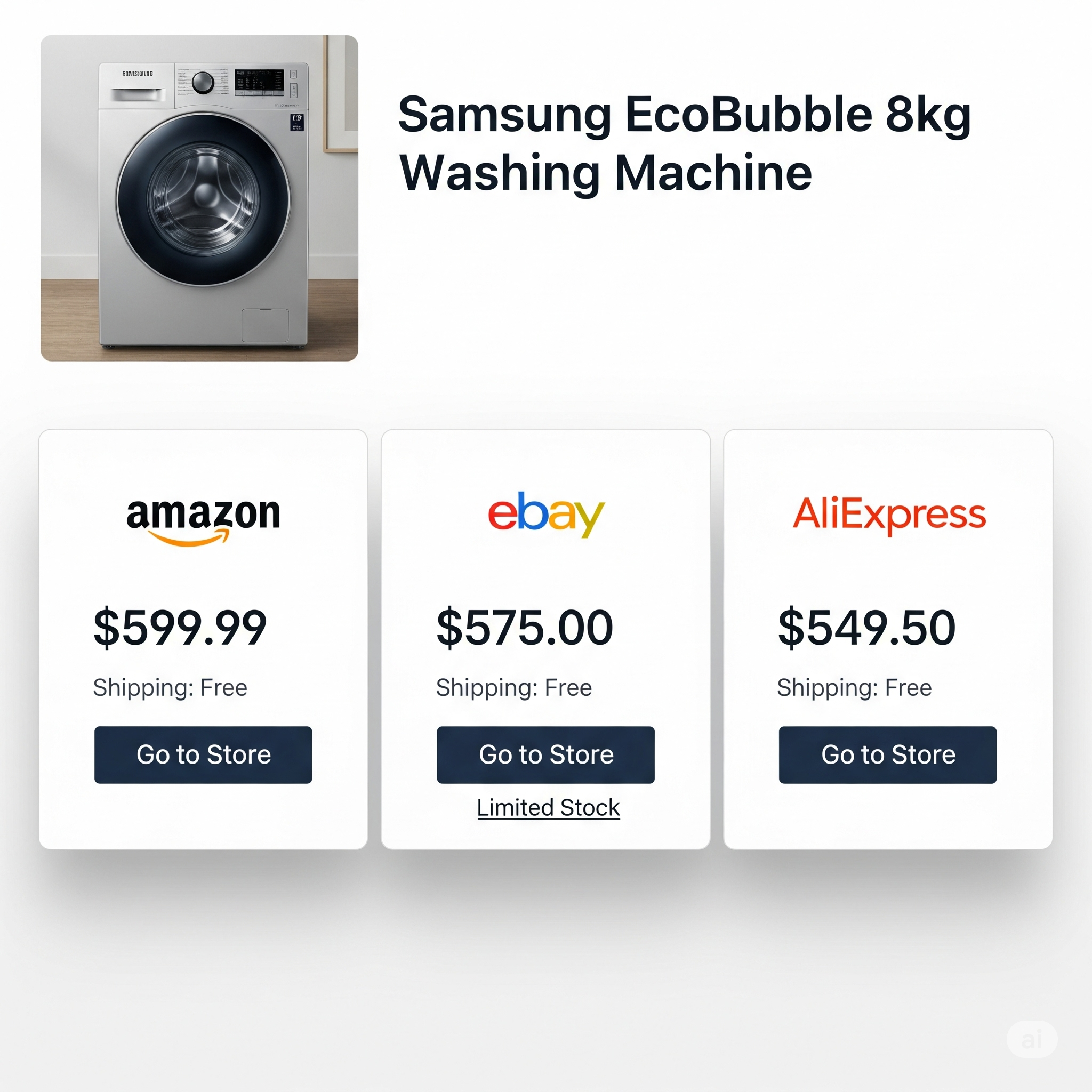 Modern washing machines and tumble dryers in a well-lit laundry room.