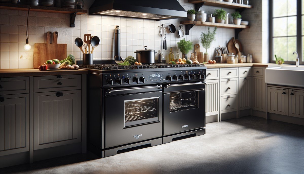 Elevate Your Cooking with the WILLOW WR100DFBLK Freestanding Dual Fuel Range Cooker