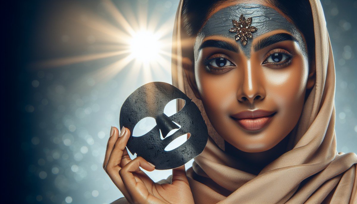 Glowing skin with peel-off charcoal masks.